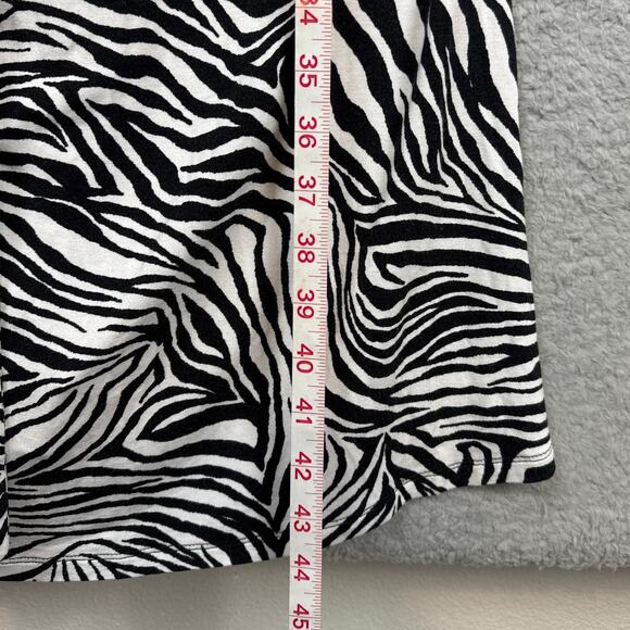 Michael Kors Women's Plus Size Jersey Knit Dress Stretchy Zebra Print Size 3X - Picture 5 of 8